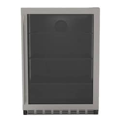 Summerset 24 Inch Outdoor Rated Refrigerator w/ Glass Door - RFR-24G