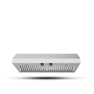 Induction Hardware 30" Under Cabinet Range Hood, 400 CFM, Stainless Steel