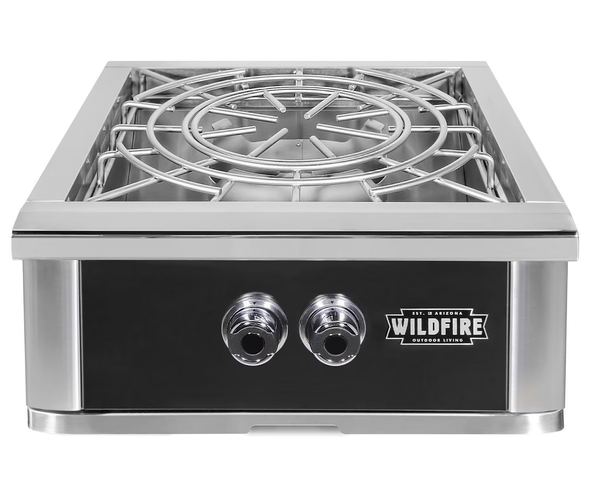 Wildfire Ranch Pro 24-in Black 304 SS Natural Gas Power Burner - WFPOWBRN-BSS-NG