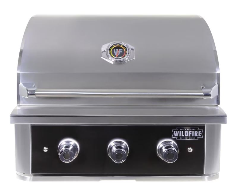 Wildfire Ranch Pro 30-in 2 Burner Black 304 SS Propane Gas Grill - WFPRO30G-BSS-LP