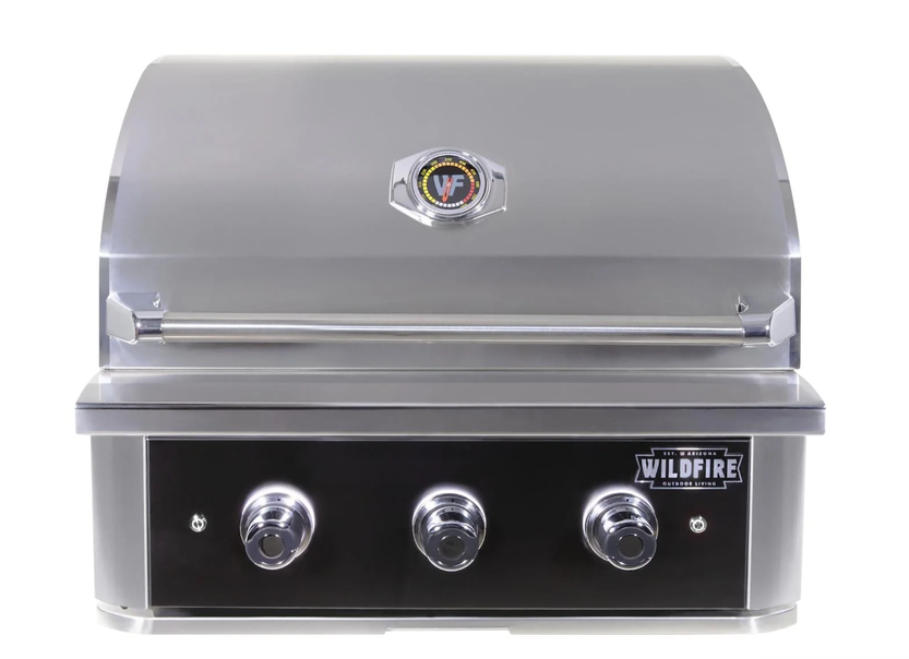 Wildfire Ranch Pro 30-in 2 Burner Black 304 SS Natural Gas Grill - WFPRO30G-BSS-NG