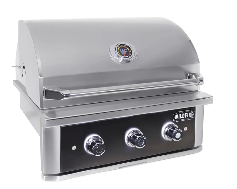 Wildfire Ranch Pro 30-in 2 Burner Black 304 SS Natural Gas Grill - WFPRO30G-BSS-NG