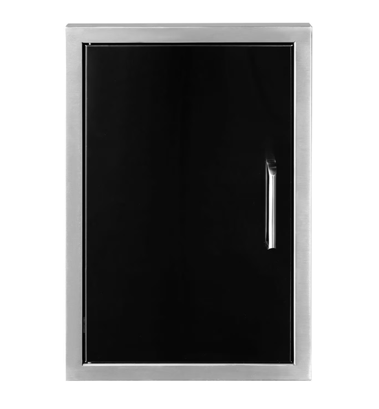 Wildfire 20 X 27 Black 304 SS Vertical Single Access Door - WFVSD2027-BSS