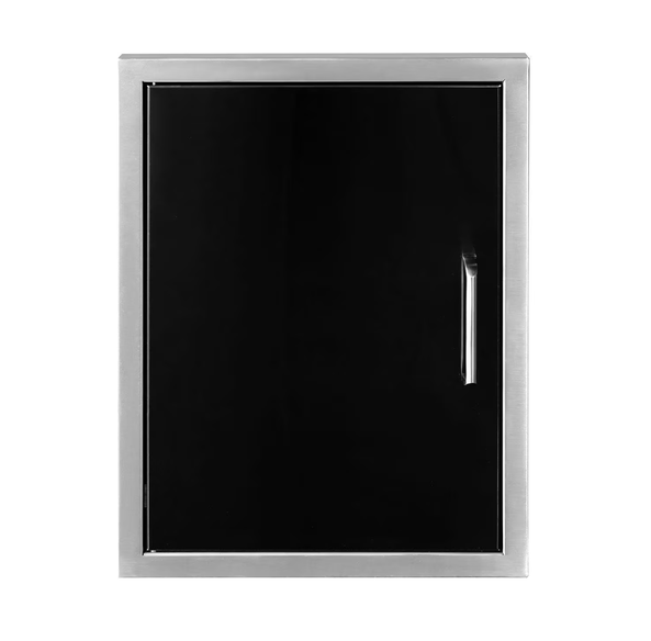 Wildfire 16 X 22 Black 304 SS Vertical Single Access Door - WFVSD1622-BSS