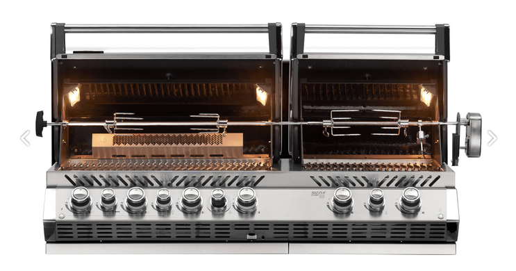 Napoleon Prestige PRO 825 5-Burner Built-in Propane Grill w/ Rotisserie & Power Burner - BIPRO825RBIPSS-3