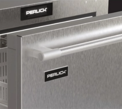 Perlick Premium Knurl Overlay, Solid, Drawer Set, Locking 1056198
