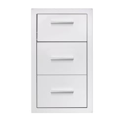 Summerset 17 Inch Vertical 2-Drawer & Paper Towel Holder Combo - TDC-17