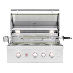 Summerset TRL Pro 32-in 3 Burner Built-In Propane Gas Grill w/ Rear Infrared Burner & Rotisserie Kit - TRLPRO32L