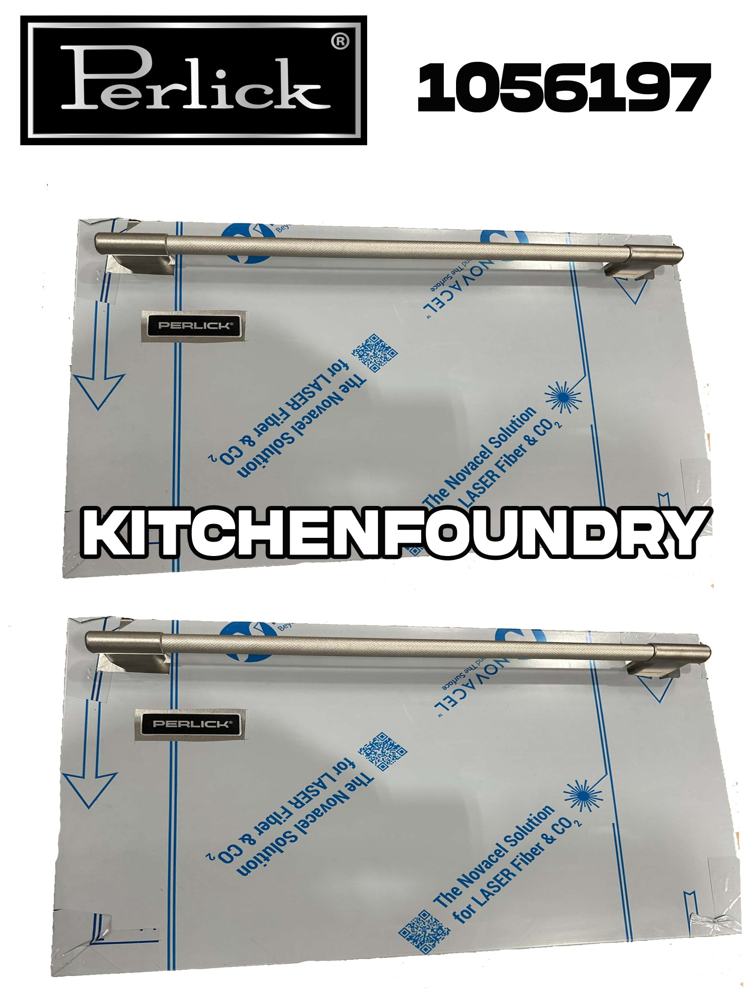 Perlick Premium Knurl Overlay, Solid, Drawer Set, No Lock 1056197