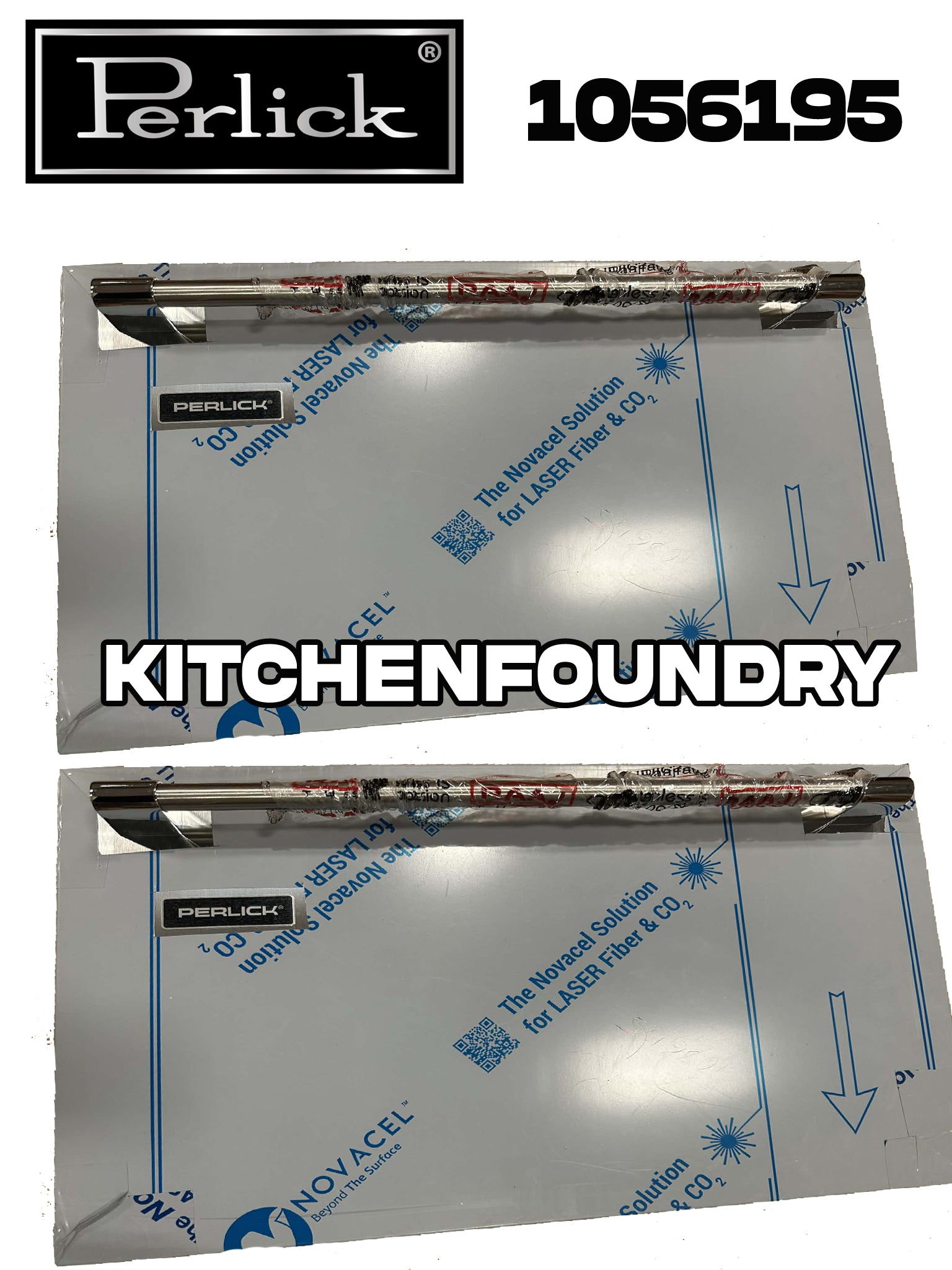 Perlick Two-Tone Handle Overlay, Solid, Drawer Set, No Lock 1056195