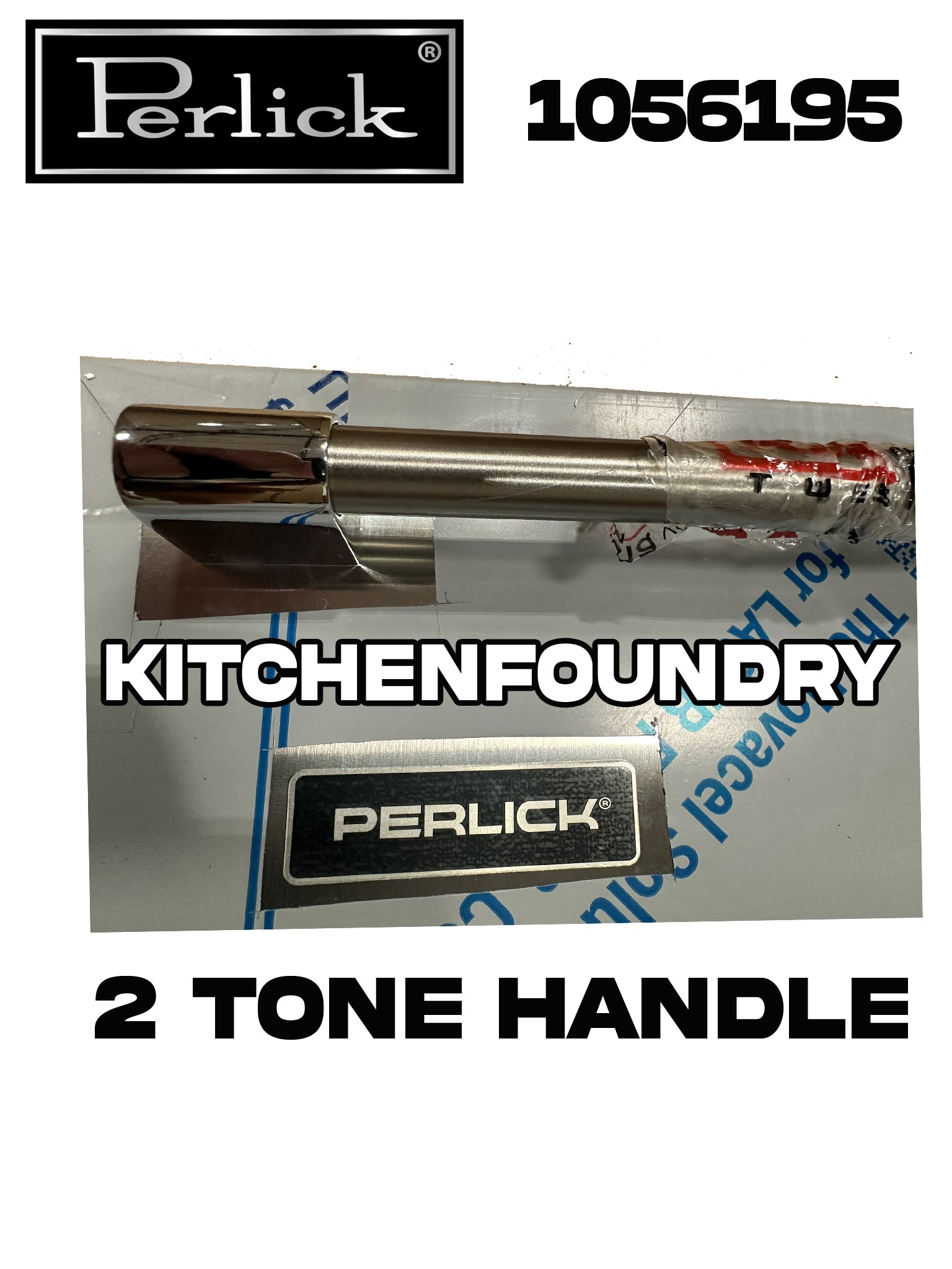 Perlick Two-Tone Handle Overlay, Solid, Drawer Set, No Lock 1056195