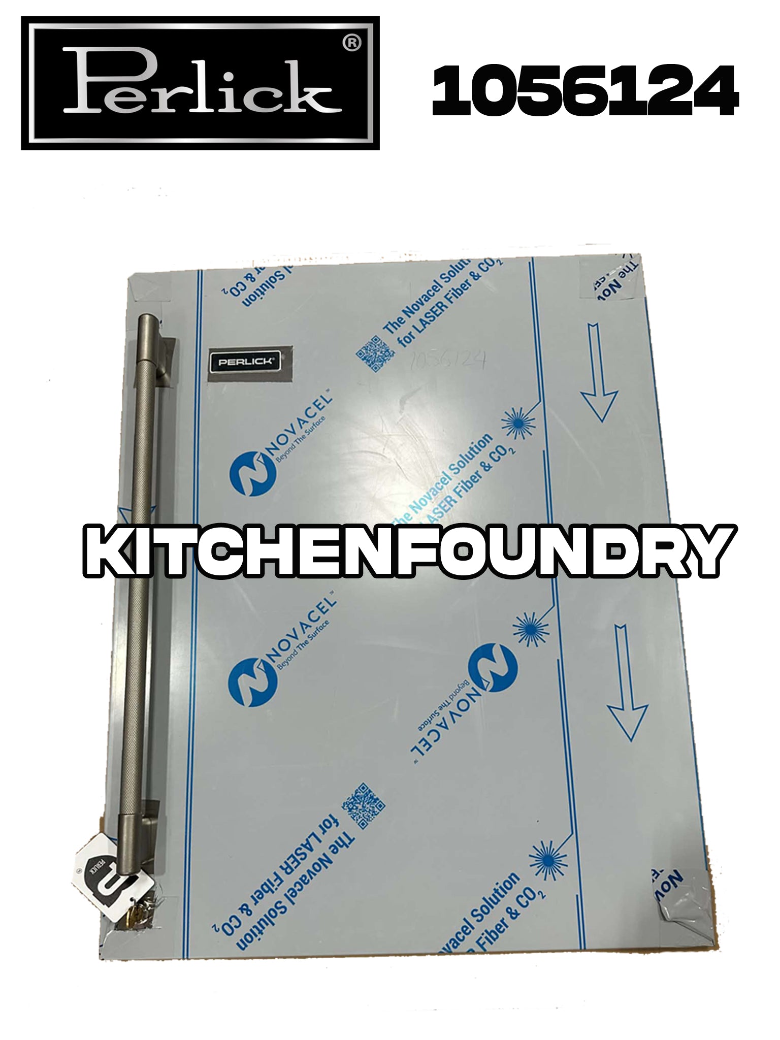 Perlick Premium Knurl Overlay, Solid, Right, Locking 1056124