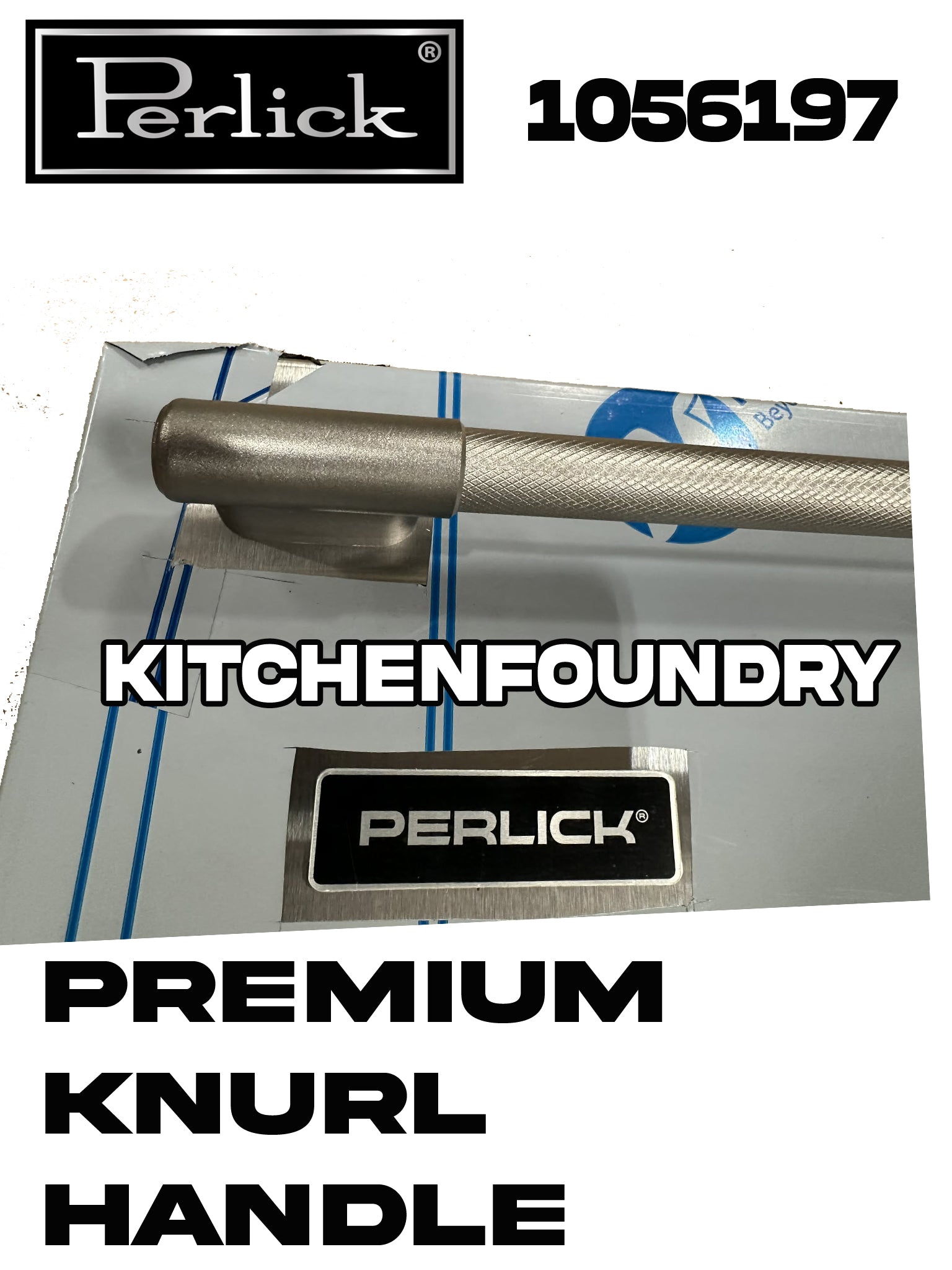 Perlick Premium Knurl Overlay, Solid, Drawer Set, No Lock 1056197