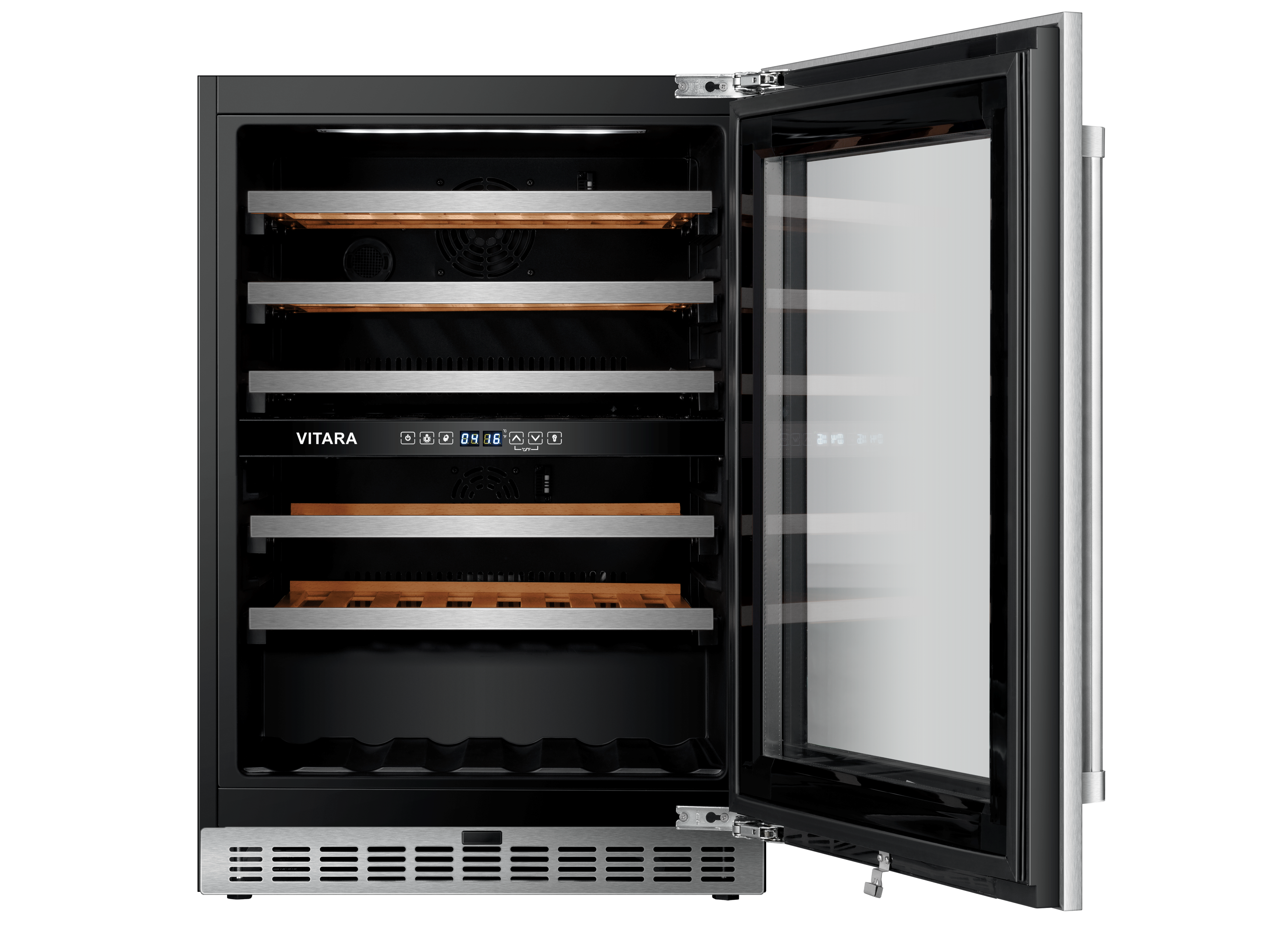 Panel Ready Vitara 24" Width Dual Zone 52 Bottle Built-in Wine Cooler