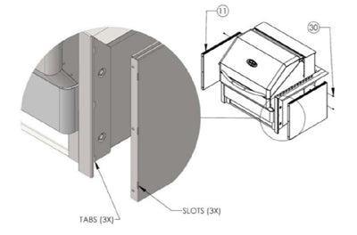 Memphis Grills Heat Shield Kit For Built-In Pro And Elite Models - VGBHSK