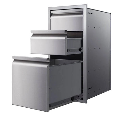 Memphis Grills 15-Inch Triple Access Drawer With Soft Close - VGC15DB3