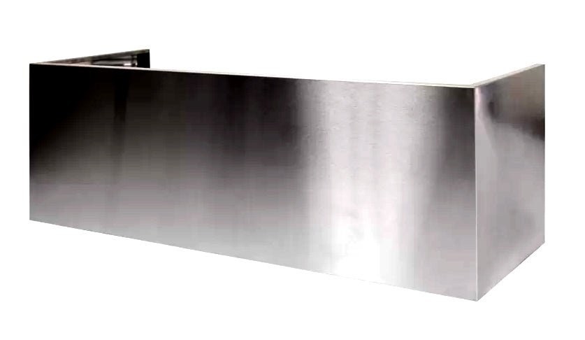 Vent A Hood Duct Cover For 42'' Standard Wall Mount Range Hood 8'' Ceiling Stainless Steel - WDCRND-42 SS