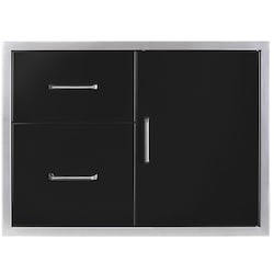 Wildfire 30 X 21 Black 304 SS Door/Drawer Combo - WFDDWCOMBO3021-BSS