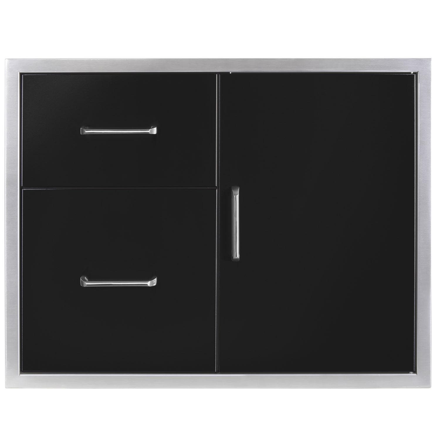 wildfire-30-x-24-304-black-ss-access-door-double-drawer-combo-wfddwcombo3024-bss