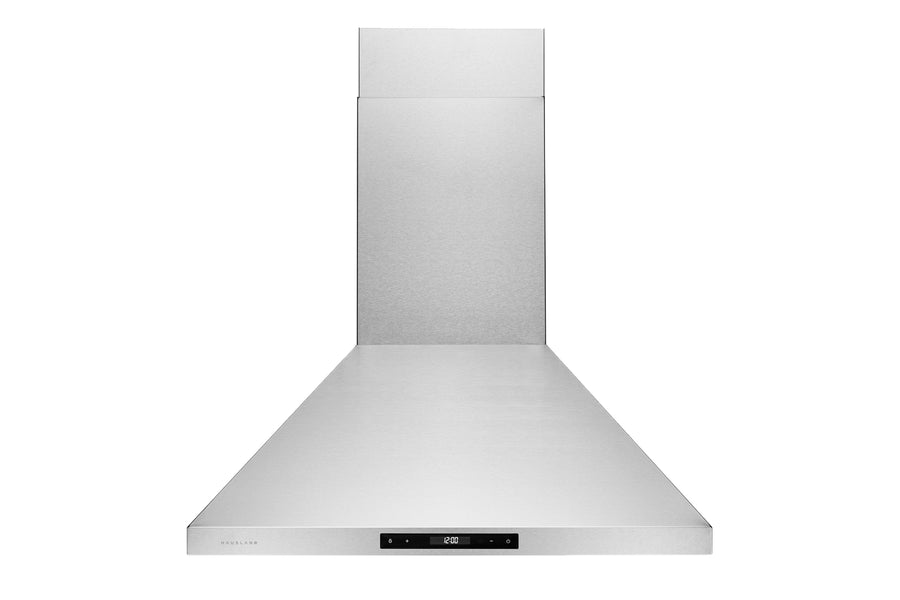 30 Inch Pyramid Style Wall Mount Convertible Range Hood with Touch Control and Changeable LED in Stainless Steel