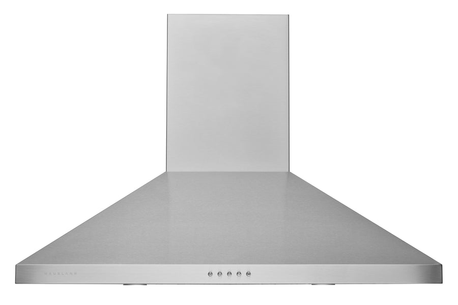 36 Inch Pyramid Style Wall Mount Convertible Range Hood with Baffle Filters and Changeable LED in Stainless Steel