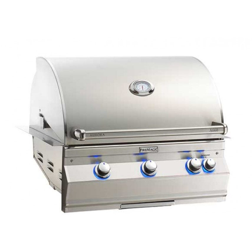 Fire Magic Aurora A660i Built-In Natural Gas Grill with Left Infrared Burner A660I-7LAN