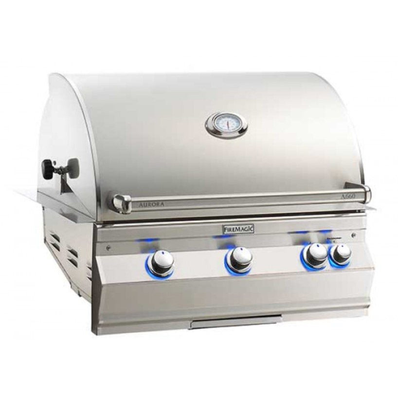 Fire Magic Aurora A660i Built-In Natural Gas Grill with Back Burner