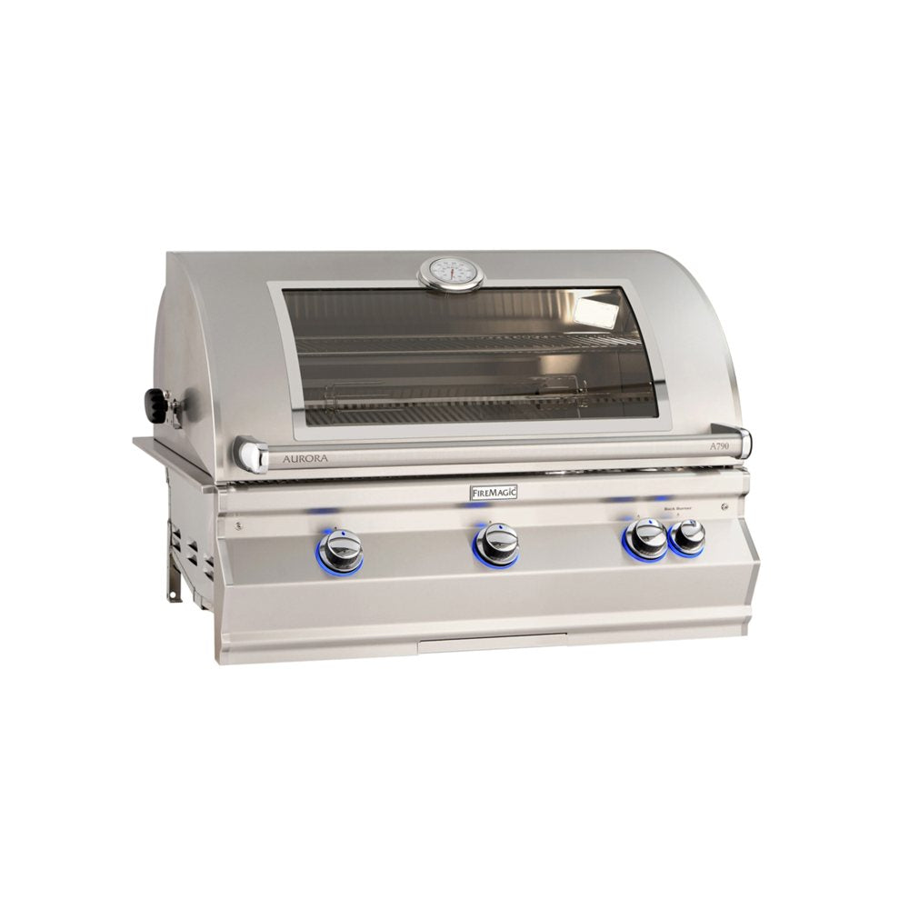 Fire Magic Aurora A790i Built-In Natural Gas Grill with Back Burner and Magic View Window