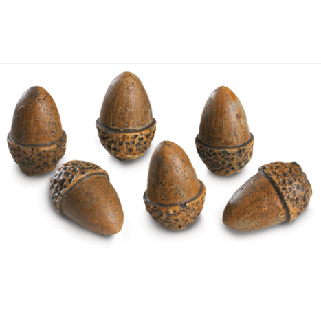 Real Fyre Decorative 6 Acorns