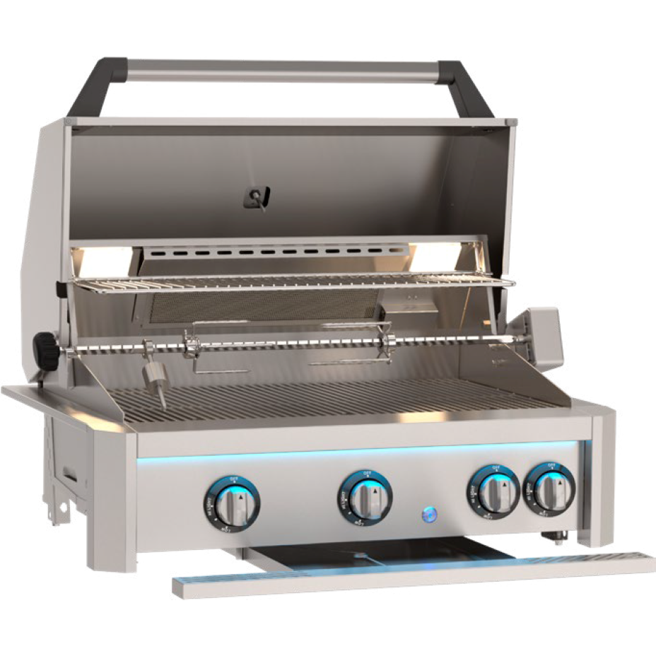 American Outdoor Grill 30" L-Series Built-In NG Grill with Backburner & Rotisserie Kit