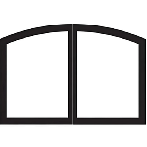 American Hearth Black Arch Door Set for VFD42 Doors
