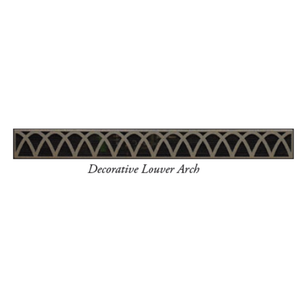 American Hearth Hammered Pewter Arch Louvers for VFD36