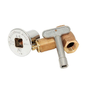 American Fyre Designs Straight Gas Line with Valve Key Valves