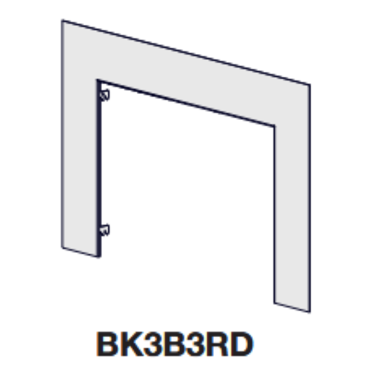 Napoleon 3-Sided Black BackerPlate for RD3 Backerplates