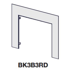 Napoleon 3-Sided Black BackerPlate for RD3 Backerplates