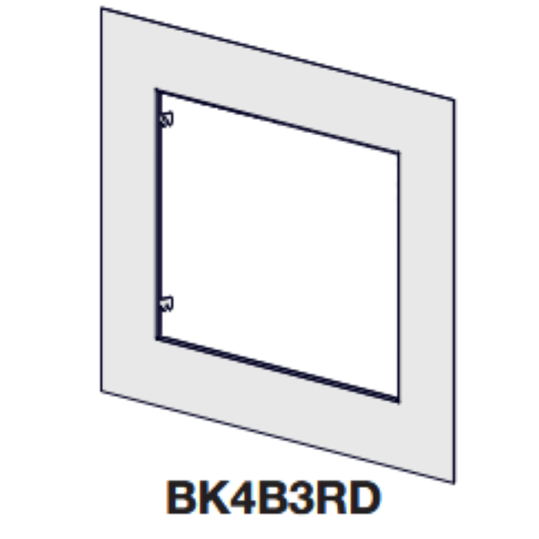 Napoleon Large 4-Sided Backerplate, Black for Rosedale 3 Backerplates