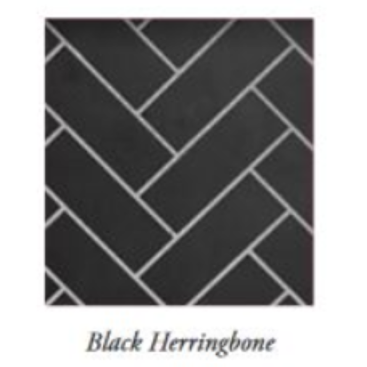 American Hearth 36" Black Herringbone Brick Set for WB36FB