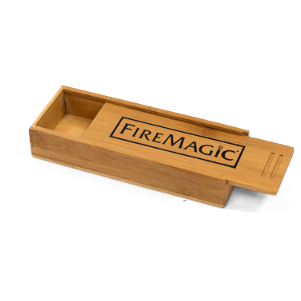 Fire Magic Meat Probe Bamboo Storage Box Grilling Accessories
