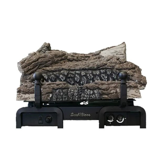 Buck Stove CR18 Natural Gas Millivolt Control Logs and Burner System
