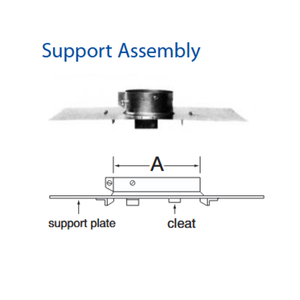Duravent 6" Support Assembly BVent