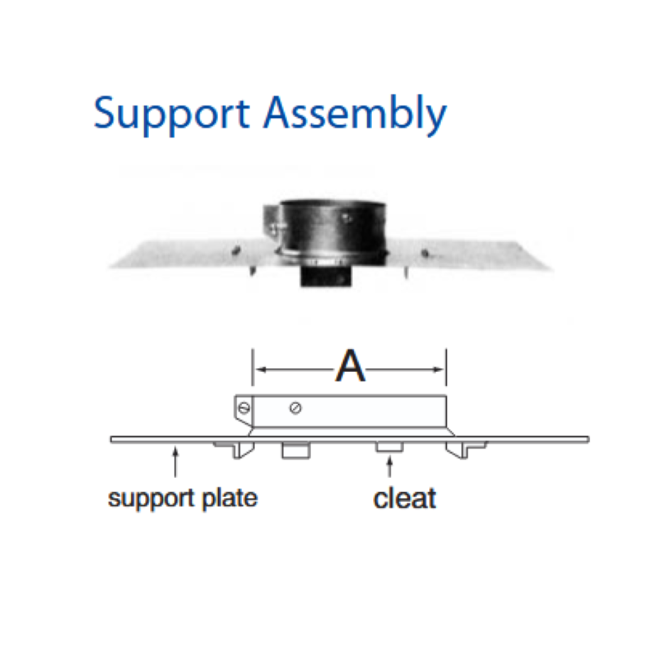 Duravent 6" Support Assembly BVent