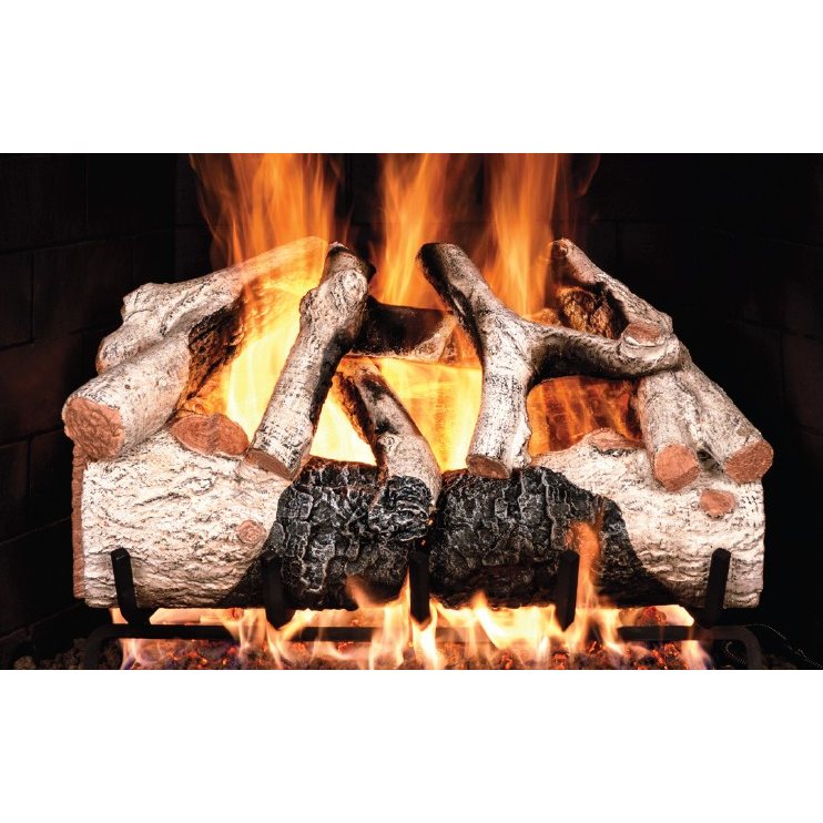 Real Fyre 24" Charred Mountain Birch Flame Enhanced Logs