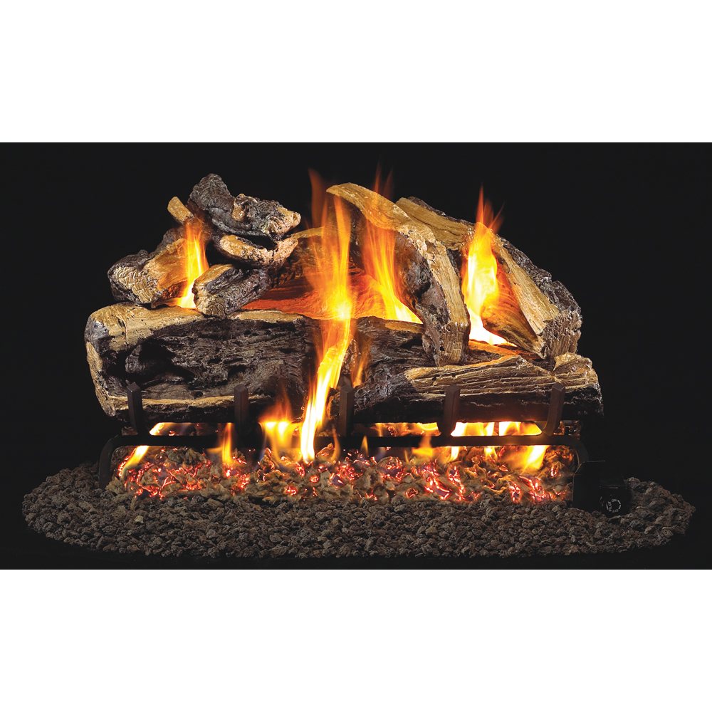 Real Fyre Charred Rugged Split Oak 24" Vented Logs