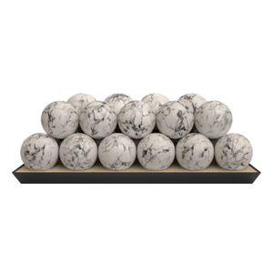 Real Fyre 4" Set of 24 Carrera Marble Fyre Spheres for 24" P45 Burner view 2