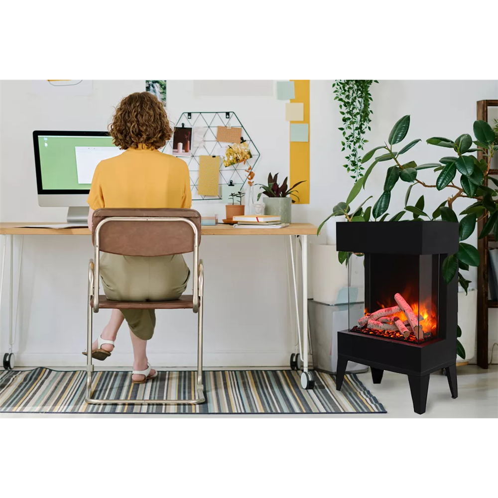 Amantii The CUBE Lumina Smart Electric Fireplace view 3