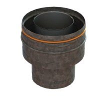 Duravent 3 inch CVS Black Pellet Adapter Increasers