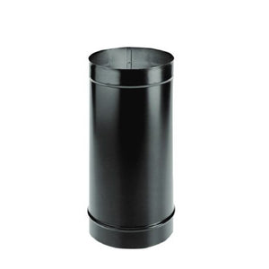 Duravent 6 inch DuraBlack Single-Wall Black Pipe 12 inch Length