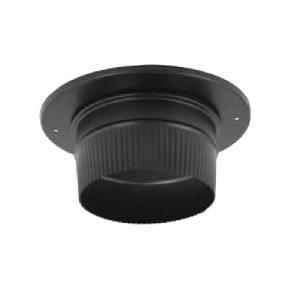 Duravent 8 inch DuraBlack Snap-Lock Adapter with Trim Adapters
