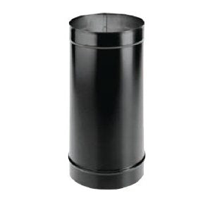Duravent 7 inch DuraBlack DuraBlack Single-Wall Black Pipe 12 inch Length