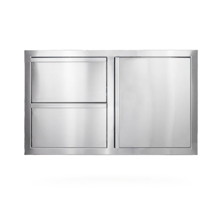 American Made Grills 36" Deluxe 2-Drawer with Single Access Door Combo